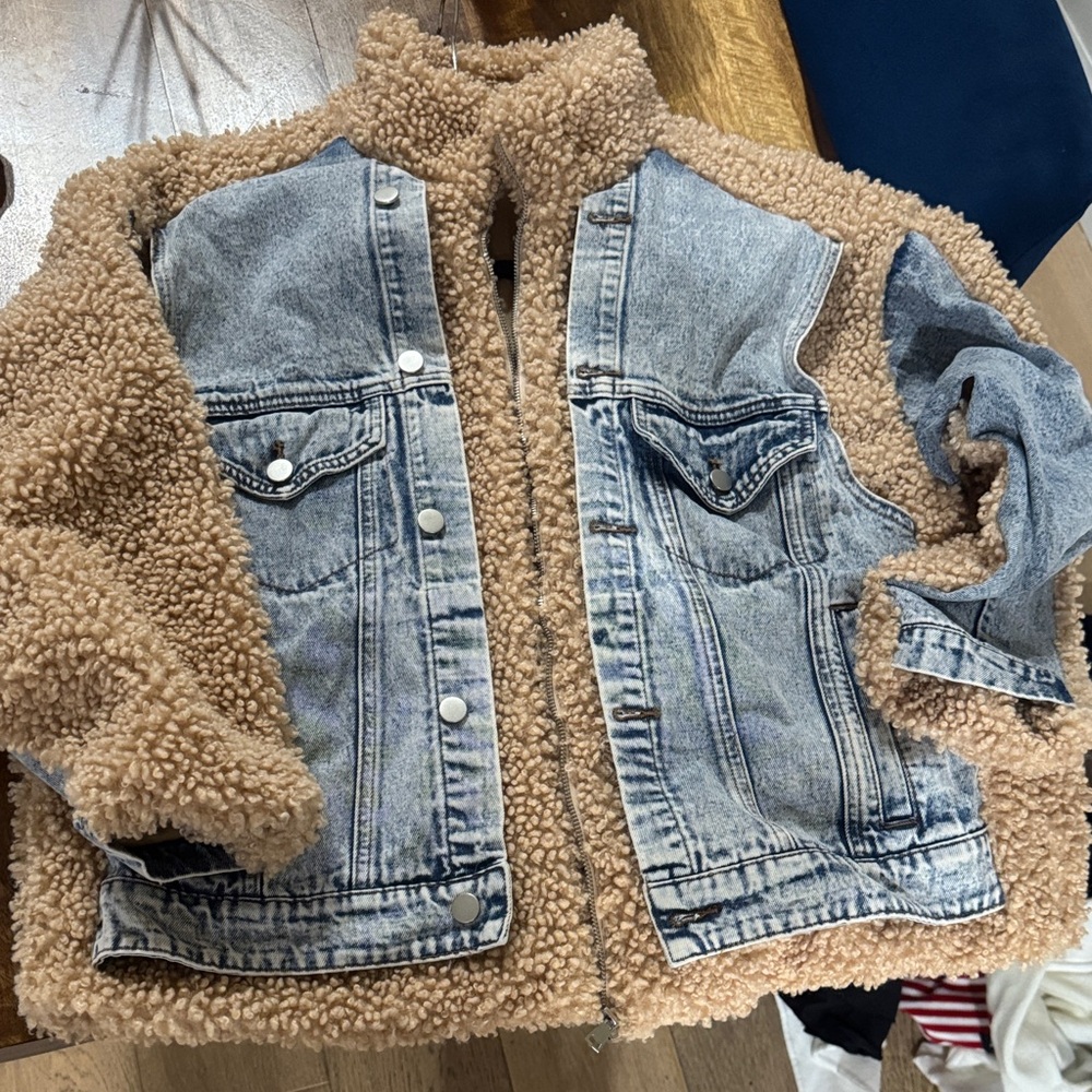 Denim and Sherpa Jacket